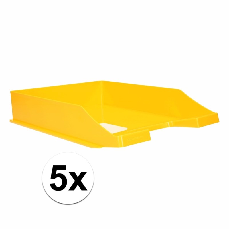 Postbakjeje geel a4 formaat 5 stuks