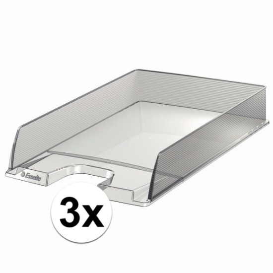 3 stuks postbakjejes transparant a4 formaat